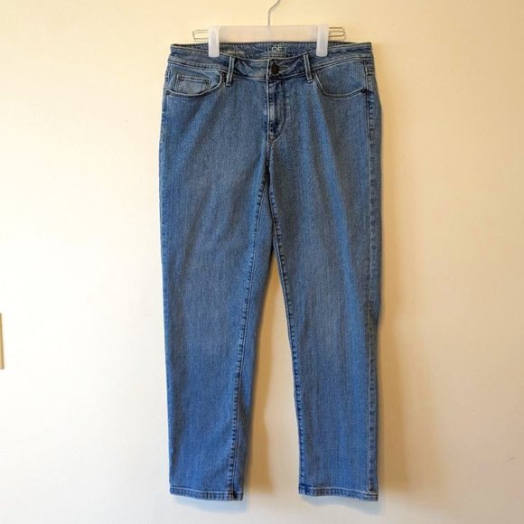 LOFT Curvy Cuffed Crop Jeans Women's Size 8 - Picture 1 of 6